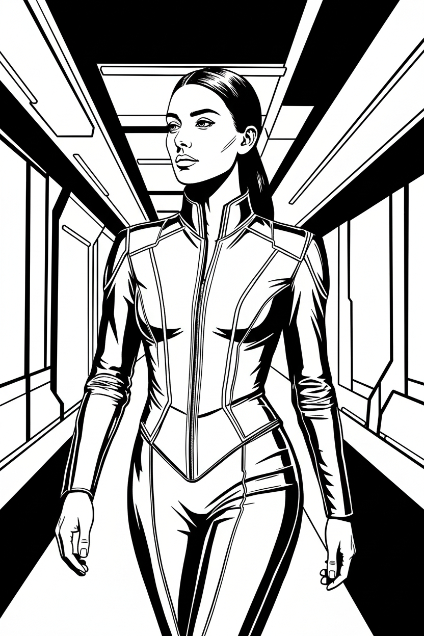 Comic book style portrait.